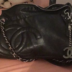 Authentic Chanel Bag with Silver Hardware - RARE